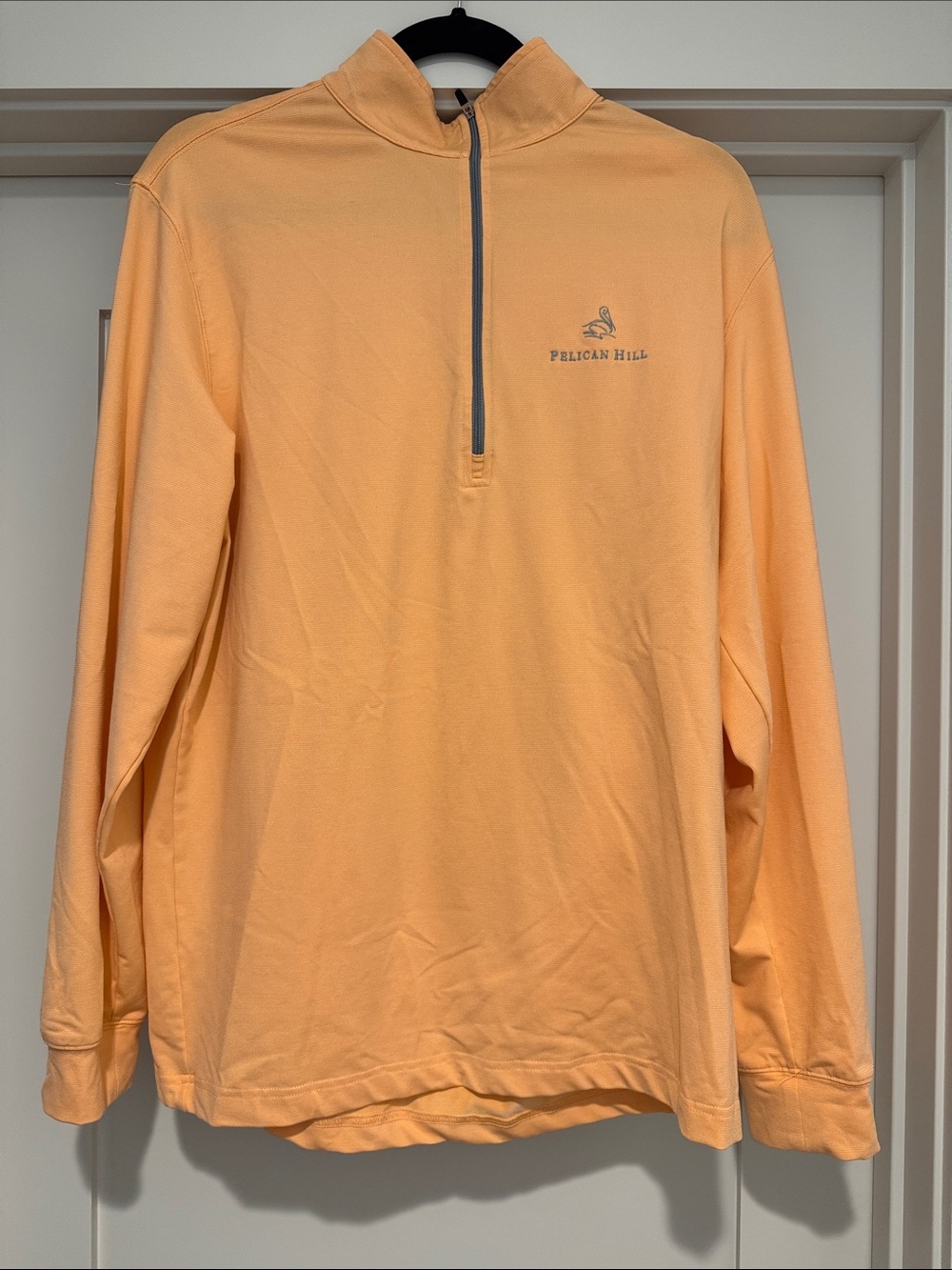 Pelican Hill Peach Quarter-Zip Pullover